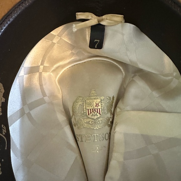 VTG Mens "Stetson" Fedora (The Sovereign) Tan Braided Band size 7 Jazz Hat - Picture 4 of 13